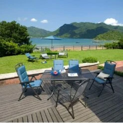 MWH Universal Gartentisch 145x90 Cm Streckmetall Eisengrau -Garten Leben 10000968 2