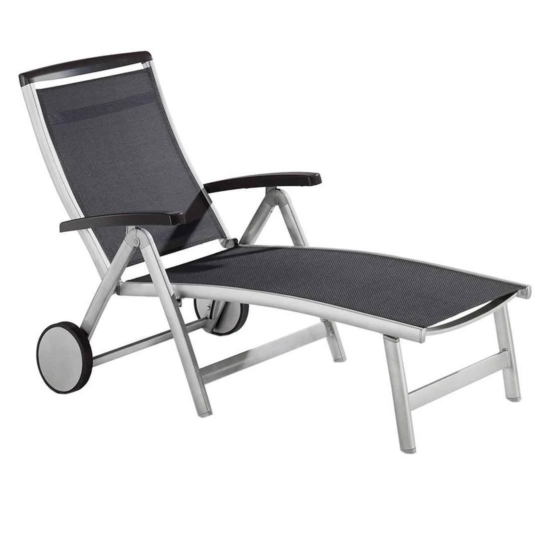 Sieger Royal Gartenliege Aluminium/Textilene Graphit/Grau 3 Sieger Royal Gartenliege Aluminium/Textilene Graphit/Grau