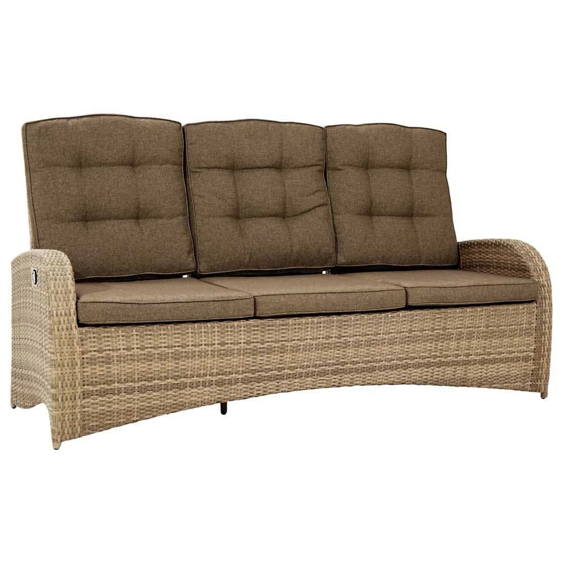 Ploß Rabida Comfort Gartenbank Geflecht Champagner/Savanna 3 Ploß Rabida Comfort Gartenbank Geflecht Champagner/Savanna