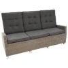 Ploß Rocking Comfort Gartensofa Geflecht Grau-Braun-Meliert/Anthrazit -Garten Leben 1001025 1