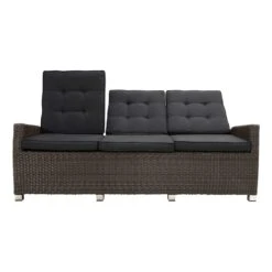 Ploß Rocking Comfort Gartensofa Geflecht Grau-Braun-Meliert/Anthrazit -Garten Leben 1001025 5