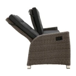 Ploß Rocking Comfort Gartensofa Geflecht Grau-Braun-Meliert/Anthrazit -Garten Leben 1001025 6