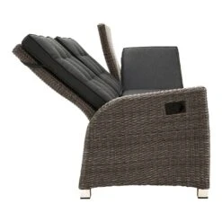 Ploß Rocking Comfort Gartensofa Geflecht Grau-Braun-Meliert/Anthrazit -Garten Leben 1001025 7