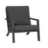 Siena Garden Belia Loungesessel Aluminium Inklusive Kissen Charcoal Grey/Anthrazit -Garten Leben 1001817 1