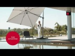 Knirps Ampelschirm Premium 275x275cm Hellgrau