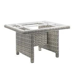 Kettler Palma Modular Gartentisch-Gestell 95x95 Cm Geflecht Salt&Pepper -Garten Leben 1005227 1