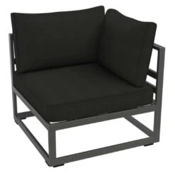 Sieger Sydney Eck-/Endmodul Aluminium/Sunproof Eisengrau/Grau -Garten Leben 1006987 3