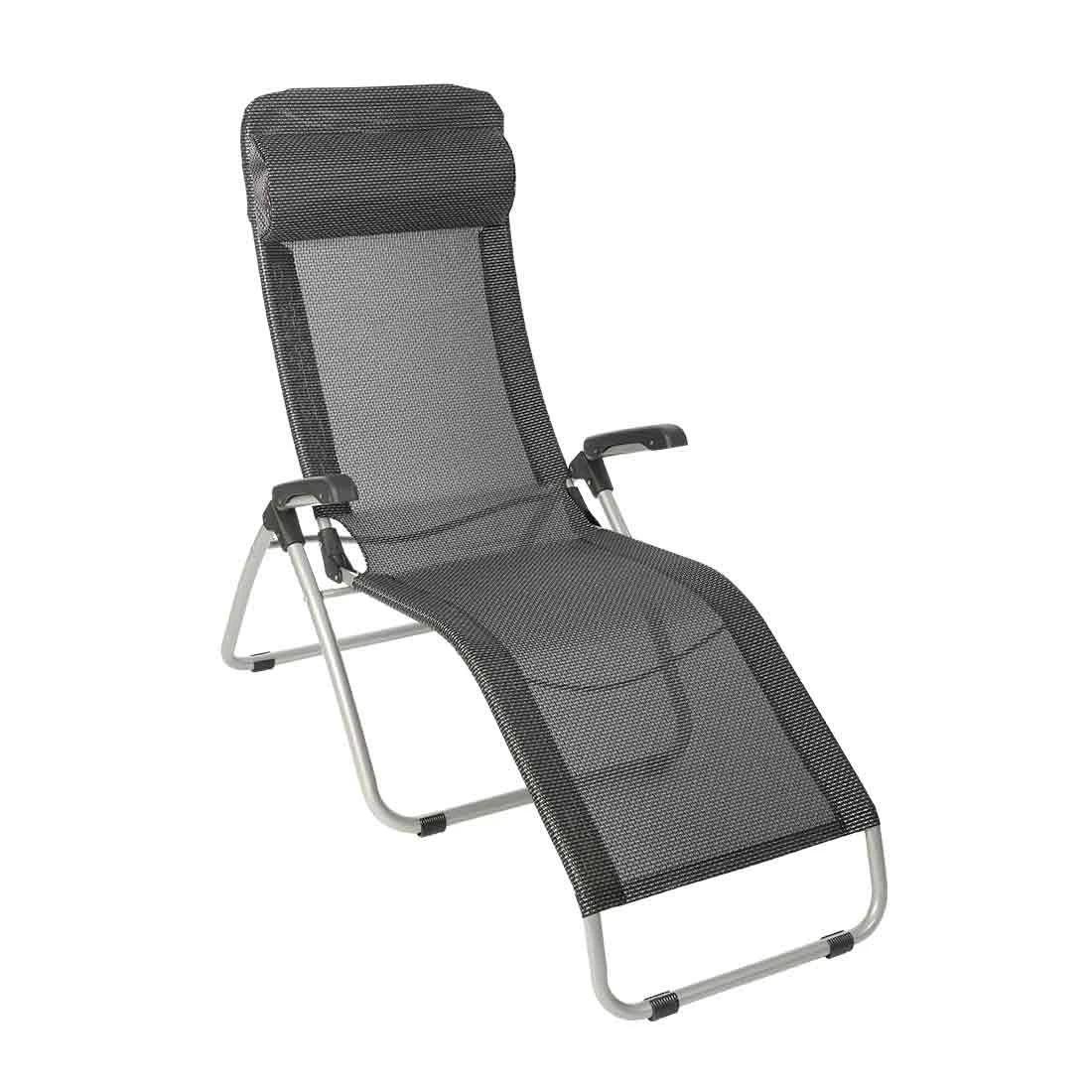 Sungörl Dreamliner Surprise/Lorenzo Bäderliege Aluminium/Textilene Silber/Schwarz 4 Sungörl Dreamliner Surprise/Lorenzo Bäderliege Aluminium/Textilene Silber/Schwarz – Bild 2