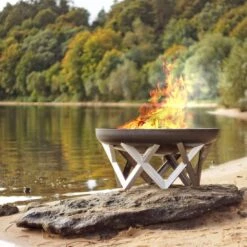 SvenskaV Venta Design-Feuerschale Ø45 Cm Rohstahl -Garten Leben 1016766 4