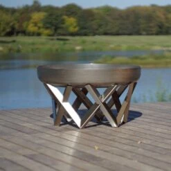 SvenskaV Venta Design-Feuerschale Ø79cm Edelstahl -Garten Leben 1016799 2