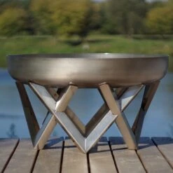 SvenskaV Venta Design-Feuerschale Ø79cm Edelstahl -Garten Leben 1016799 4