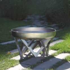 SvenskaV Venta Design-Feuerschale Ø79cm Edelstahl -Garten Leben 1016799 6