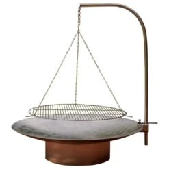 SvenskaV Grace Feuerschale Ø58cm Inkl. Schwenkgrill Edelstahl Ø45cm -Garten Leben 1016865 3