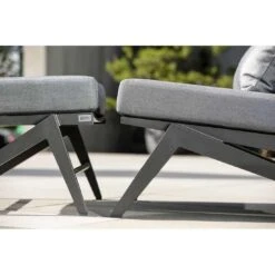 Stern Jackie Loungesessel Aluminium Inklusive Kissen Anthrazit/Seidengrau -Garten Leben 1026776 2