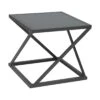 Stern Jackie Beistelltisch 50x50x46cm Aluminium/Glas Anthrazit -Garten Leben 1026820 1