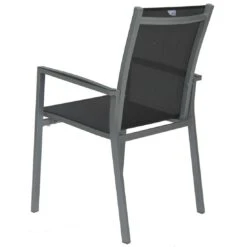 Stern New Levanto Stapelsessel Aluminium/Textilene Graphit/Silbergrau -Garten Leben 1027128 5