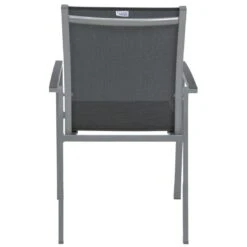 Stern New Levanto Stapelsessel Aluminium/Textilene Graphit/Silbergrau -Garten Leben 1027128 6