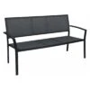 Stern Allround 2,5-Sitzerbank 165 Cm Aluminium/Textilene Anthrazit/Karbon -Garten Leben 1027359 1
