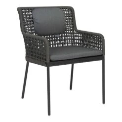 Stern Greta Diningsessel Aluminium/Rope Anthrazit/Platin/Seidengrau