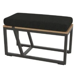 Sieger Havanna Beistelltisch 69x32cm Aluminium/Teak Eisengrau/Teak -Garten Leben 1029900 6