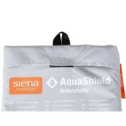 Siena Garden AquaShield 19 Strandkorbhülle 105x128x165cm Polyester Hellgrau -Garten Leben 1038117 6