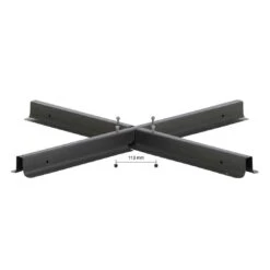 Siena Garden Kreuzständer Für Ampelschirme 100x100x6 Cm Stahl Anthrazit -Garten Leben 1041769 3