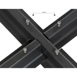 Siena Garden Kreuzständer Für Ampelschirme 100x100x6 Cm Stahl Anthrazit -Garten Leben 1041769 5