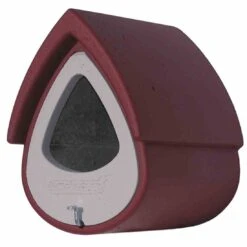 Nisthöhle 2MR Halbhöhle R Holzbeton Kartonverpackt Rot/Grau