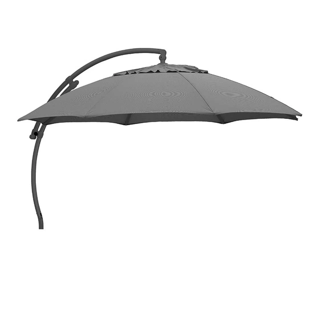 Sun Garden Easy Sun Ampelschirm Ø375 Cm Aluminium Anthrazit/Grau-Meliert 3 Sun Garden Easy Sun Ampelschirm Ø375 Cm Aluminium Anthrazit/Grau-Meliert