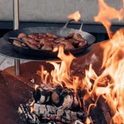 Höfats TRIPLE 120 Feuerschale - Corten-Stahl Ø 120cm Schwarz -Garten Leben 1061987 4