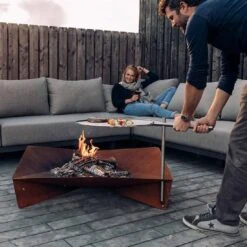 Höfats TRIPLE Grillrost Ø45cm Edelstahl Silber -Garten Leben 1061998 4