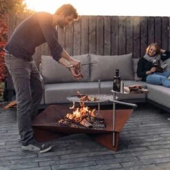 Höfats TRIPLE Grillrost Ø55cm Edelstahl Silber -Garten Leben 1062009 3