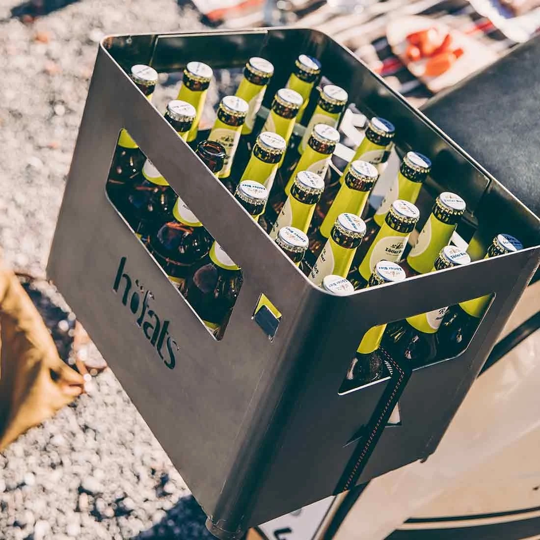 Höfats BEER BOX Feuerkorb Corten-Stahl Schwarz 7 Höfats BEER BOX Feuerkorb Corten-Stahl Schwarz – Bild 5