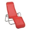 Acamp Calypso Bäderliege Stahl/Textilene Platin/Chili -Garten Leben 1073207 1