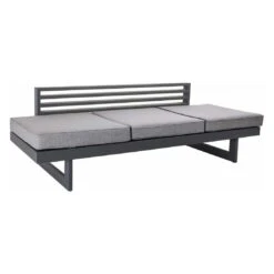 Stern New Holly Gartensofa Aluminium/Textilene Anthrazit/Seidengrau