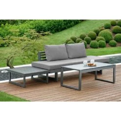 Stern New Holly Gartensofa Aluminium/Textilene Anthrazit/Seidengrau 11 Stern New Holly Gartensofa Aluminium/Textilene Anthrazit/Seidengrau -Garten Leben 1077310 3