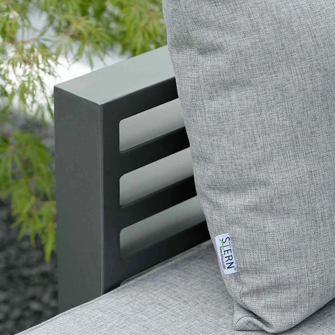 Stern New Holly Gartensofa Aluminium/Textilene Anthrazit/Seidengrau 6 Stern New Holly Gartensofa Aluminium/Textilene Anthrazit/Seidengrau – Bild 4