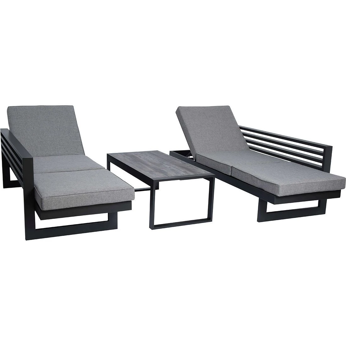 Stern New Holly Gartensofa Aluminium/Textilene Anthrazit/Seidengrau 8 Stern New Holly Gartensofa Aluminium/Textilene Anthrazit/Seidengrau – Bild 6