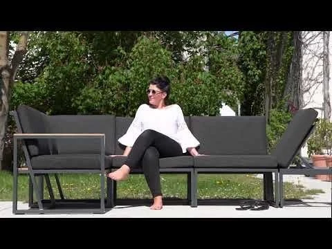 Sieger Havanna Gartensofa Aluminium/Sunproof Eisengrau/Grau 3 Sieger Havanna Gartensofa Aluminium/Sunproof Eisengrau/Grau