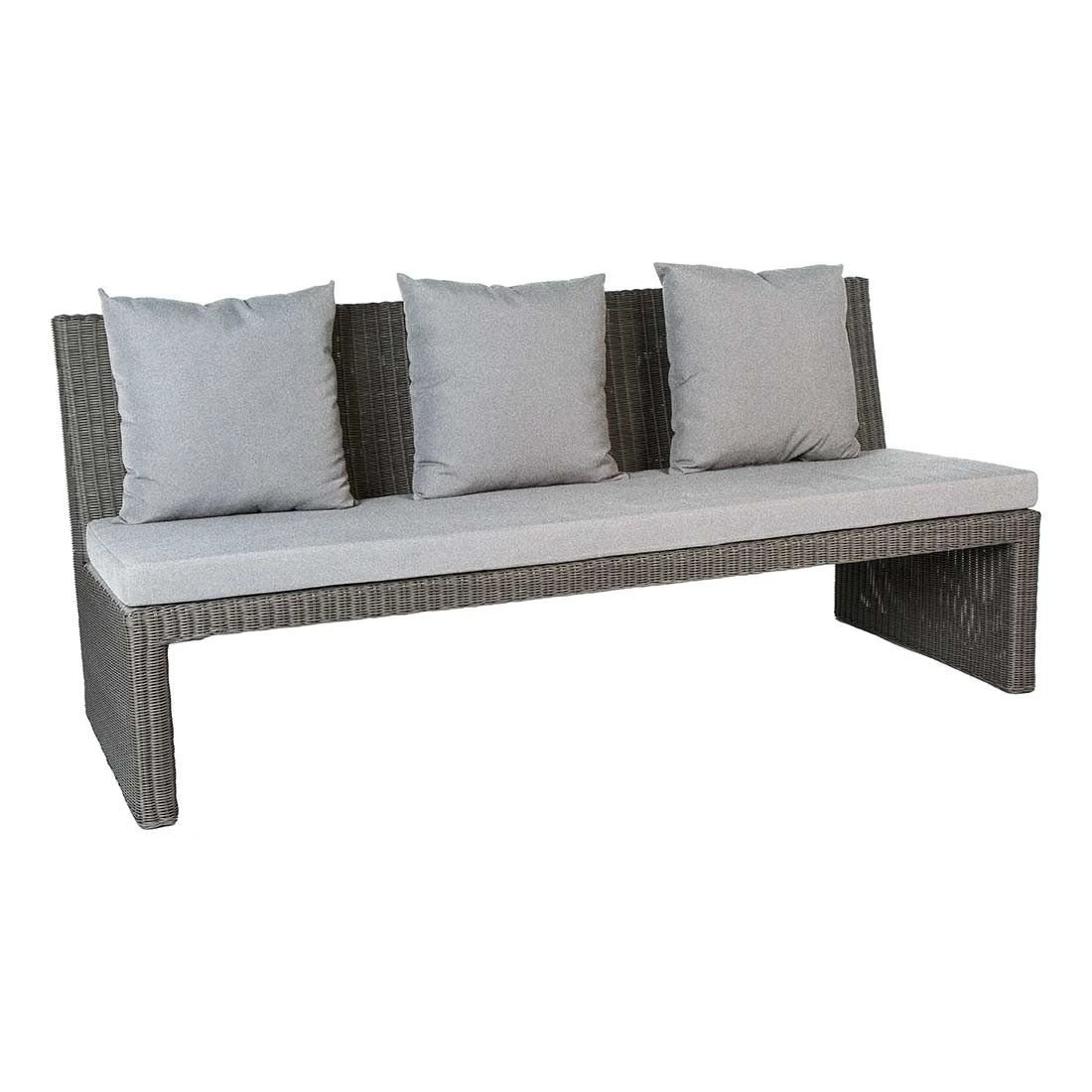 Stern Noel Gartenbank 182cm Geflecht Basaltgrau/Seidengrau 3 Stern Noel Gartenbank 182cm Geflecht Basaltgrau/Seidengrau