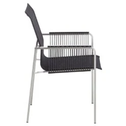 Kettler Feel Rope Stapelsessel Edelstahl/Rope Edelstahl/Charcoal -Garten Leben 1085098 2