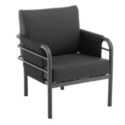 Kettler Wire Gartensessel Aluminium/Outdoorgewebe Anthrazit/Charcoal Grey -Garten Leben 1086231 1