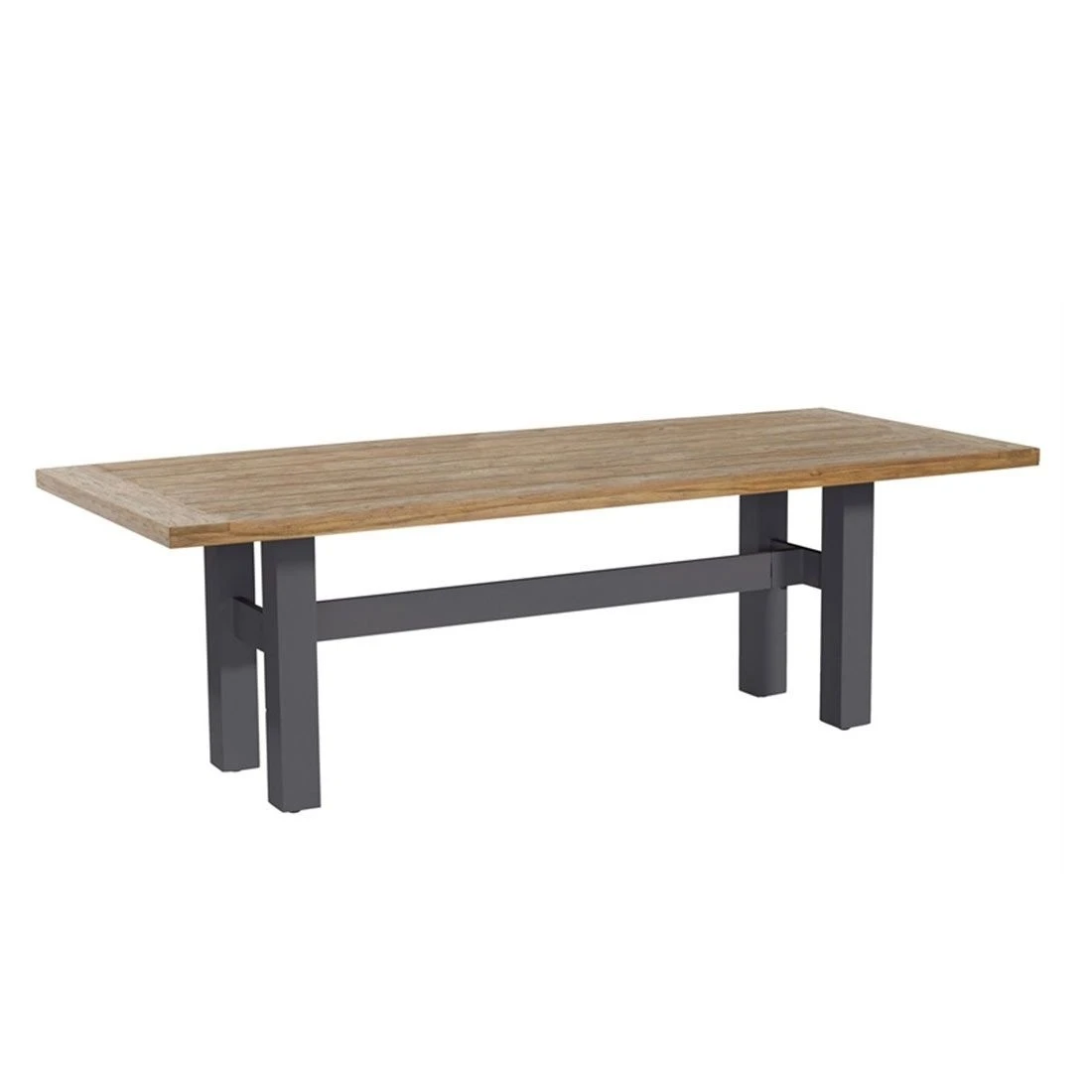 Hartman Sophie Yasmani Gartentisch Aluminium/Teak Recycelt Dunkelgrau/Vintage Brown 3 Hartman Sophie Yasmani Gartentisch Aluminium/Teak Recycelt Dunkelgrau/Vintage Brown