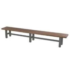 Hartman Sophie Yasmani Gartenbank 300cm Aluminium/Teak Xerix/Vintage Brown