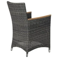 Zebra Status Dininggruppe 13-teilig Geflecht/Teak Anthrazit -Garten Leben 1091907 9