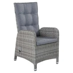 LC Garden Nizza Gartensessel Geflecht/Polster White Grey/Light Grey