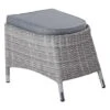 LC Garden Nizza Fußauflage Geflecht/Polster White Grey/Light Grey