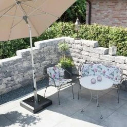 LiRo Alu-Vario 50-S Mobiler Schirmständer - Klemmung Flex. 25-53mm Anthrazit -Garten Leben 1093546 2