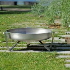 SvenskaV VOMA Feuerschale 66,5x67,5x25cm Unterbau Edelstahl -Garten Leben 1094008 3