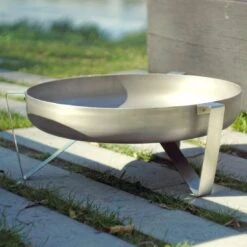SvenskaV VOMA Feuerschale 66,5x67,5x25cm Unterbau Edelstahl -Garten Leben 1094008 5